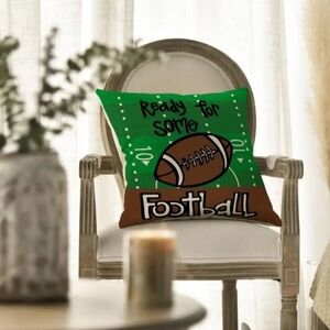 Football Field Pillow -  Ready for some football Set of 2 Nwt